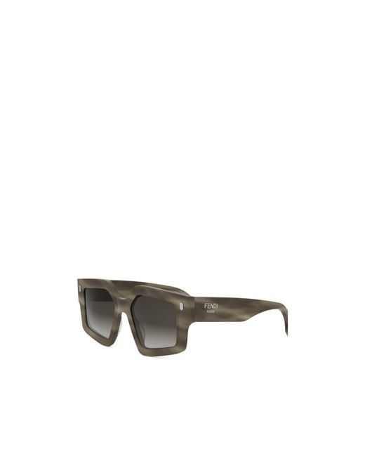 Fendi Multicolor Eyewear Geometric-Frame Sunglasses