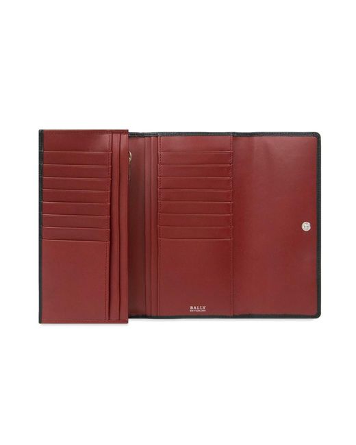 Bally Gray Logo Details Wallet