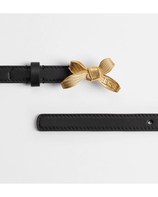 Dior White Issimo Bow Belt