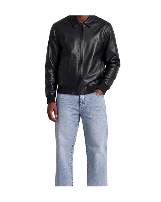 Calvin Klein Black Logo-Embroidered Jacket for men