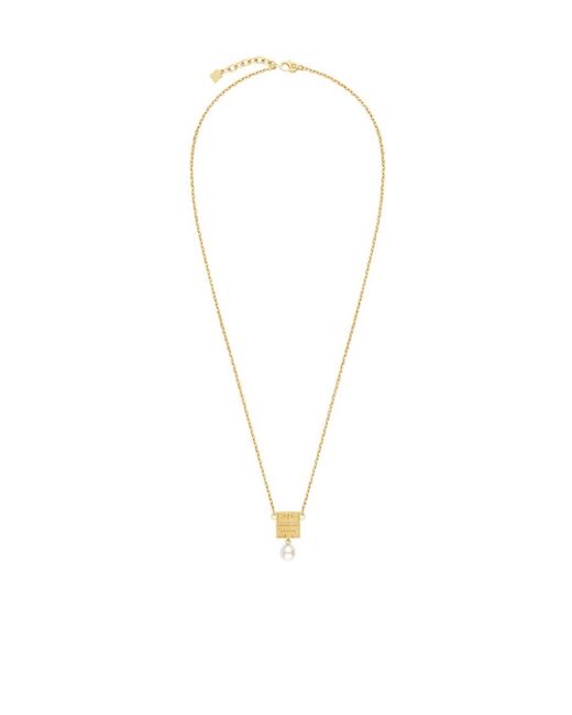 Givenchy White 4G Pendant Necklace