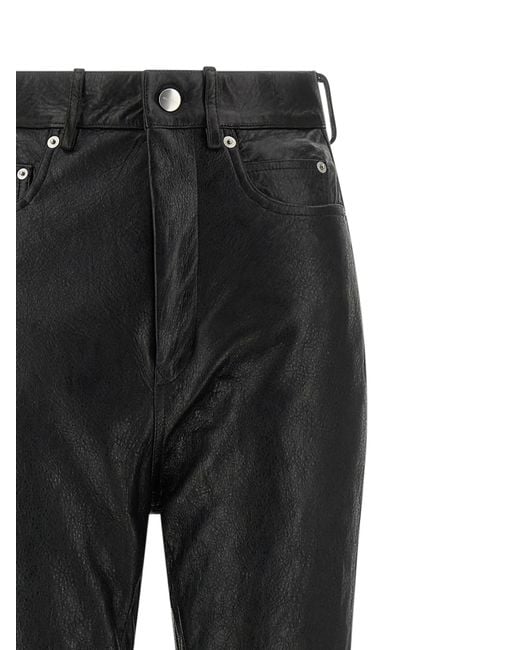 Rick Owens Black Bolan Bootcut High-Rise Pants