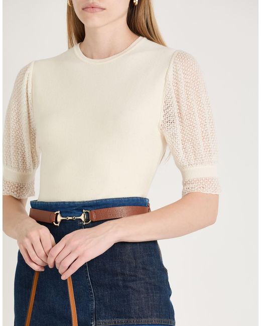 Chloé White Lightweight Knit Jumper
