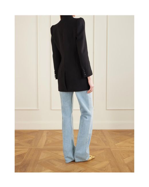 Valentino Black V-Neck Long-Sleeved Jacket