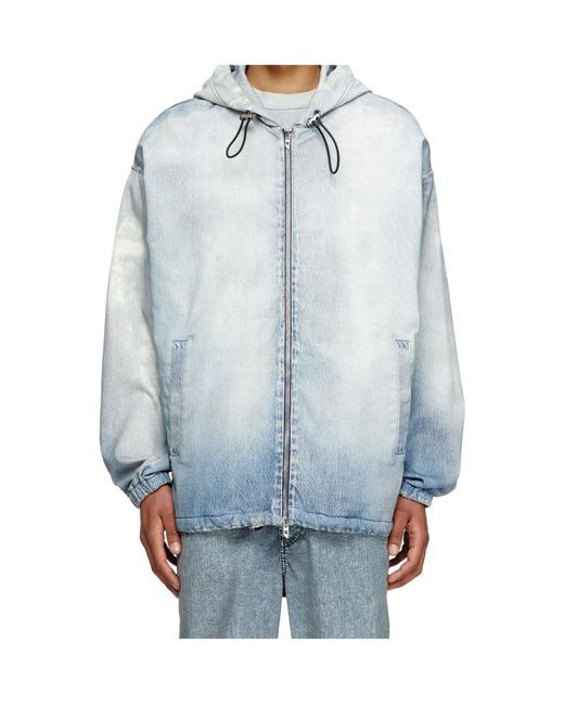 DIESEL Blue D-Wynny Jogg Hooded Jacket for men