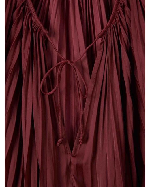 Ulla Johnson Red Electra Long-Sleeves Blouse