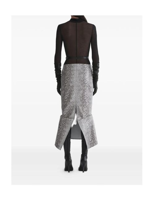 Mugler Black Roll Neck Long Sleeve Top