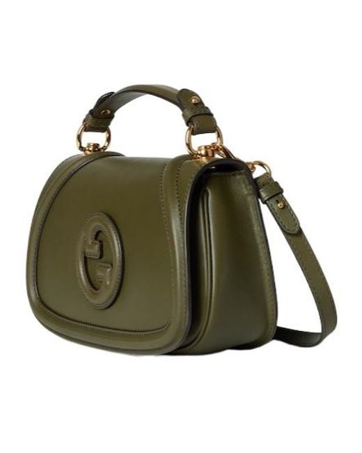 Gucci Green Blondie Small Top Handle Bag