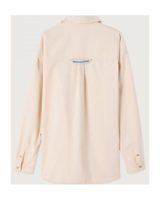 American Vintage Natural Pocket Detail Shirt for men