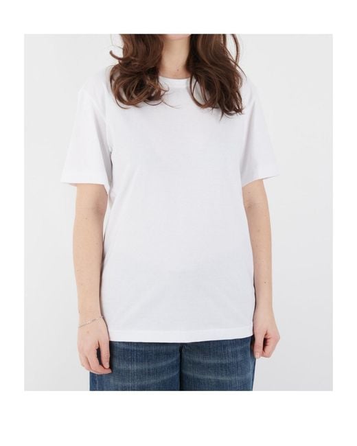 Comme des Garçons White Ladies Back Logo T-Shirt