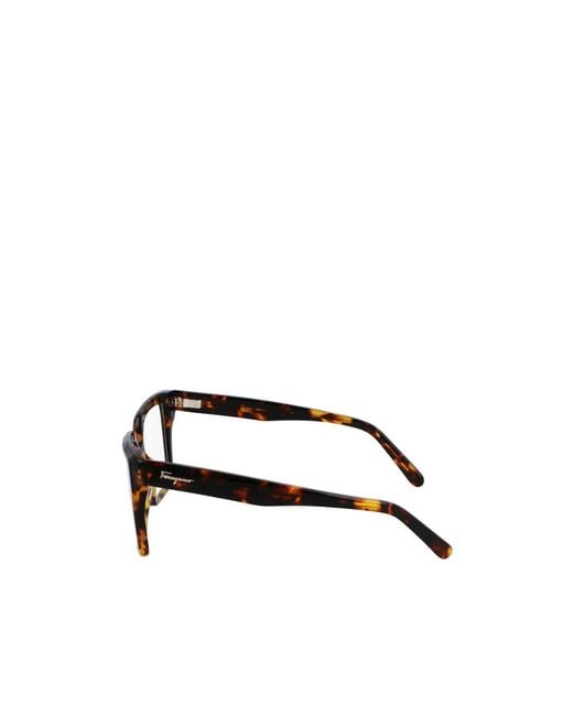 Ferragamo White Ferragamo Eyewear Square Frame Glasses