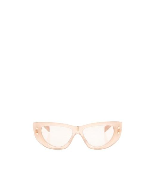Balmain Pink Eyewear Cat Eye Frame Sunglasses