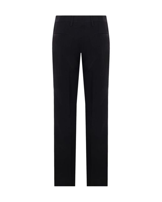Dries Van Noten Black Belt-Loop Casual Pants