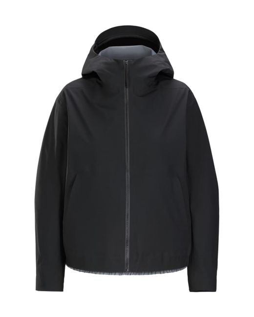Arc'teryx Black Hooded Zip-Up Jacket