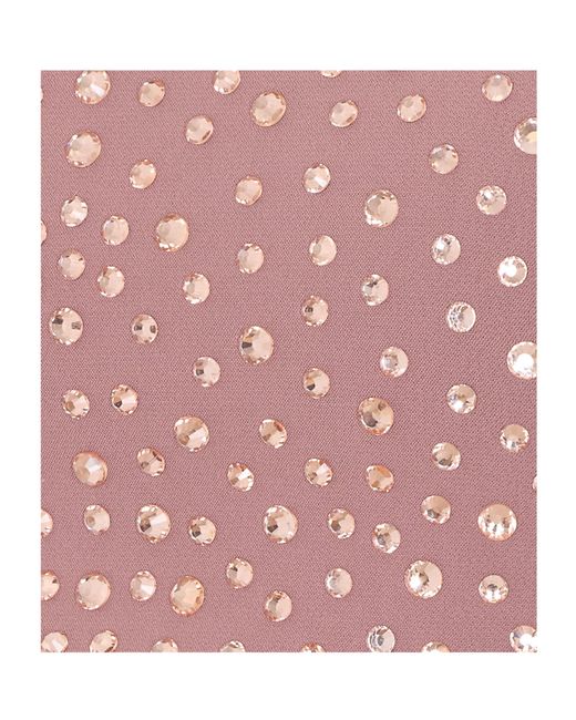 Patrizia Pepe Pink Crystal Embellished Crop Top