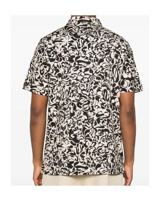 Dries Van Noten White Printed Shirt for men