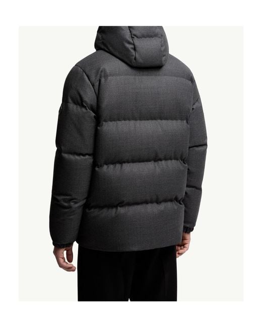 Moncler Black Eawy Hooded Short Puffer Jacket for men
