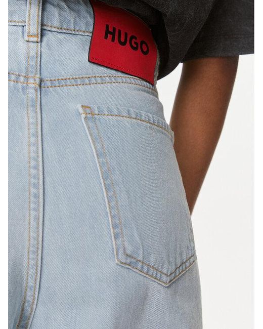 Boss Blue Belt Ring Denim Trousers