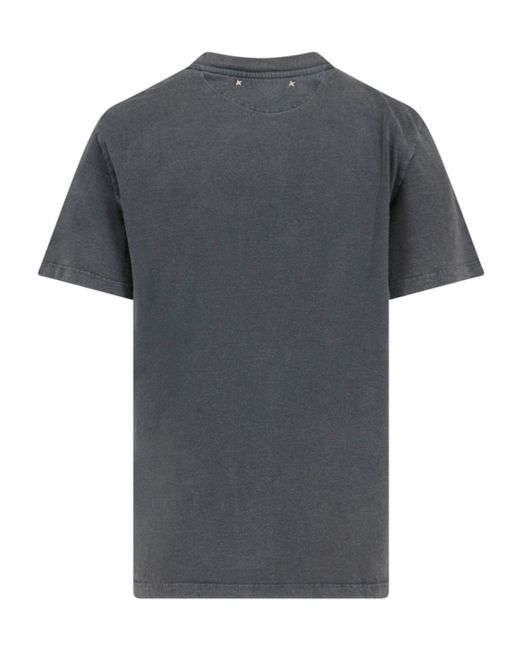 Golden Goose Deluxe Brand Gray Embellished Crewneck Short-Sleeved T-Shirt