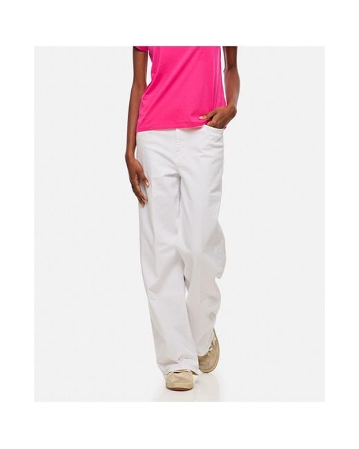 FRAME White Le Slim Palazzo Trousers