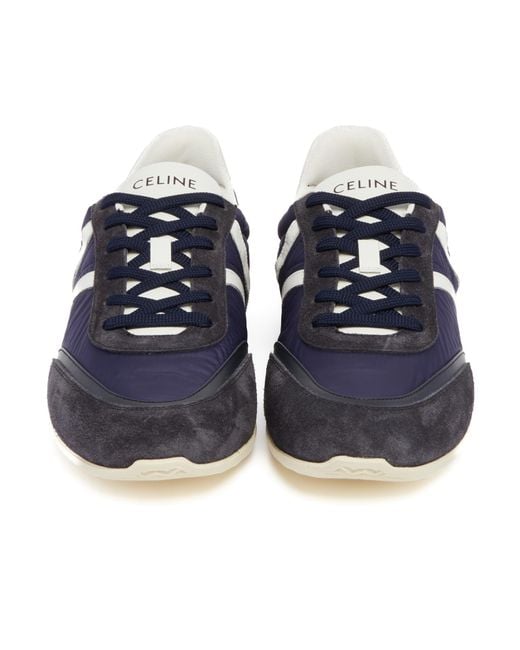 Céline Blue Jogger Low Lace-Up Sneaker With Triomphe for men