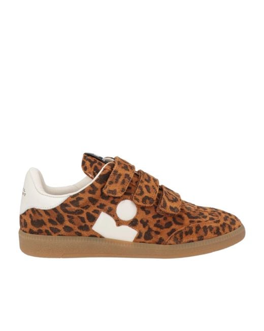 Isabel Marant Brown Sneakers Cow Leather, Sheepskin