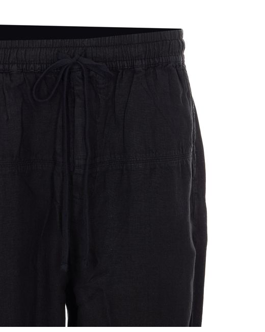 Thom Krom Blue Elastic Waist Drawstring Pants for men