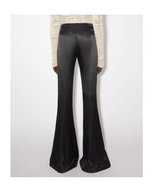 Acne Black Low-Rise Flared Trousers