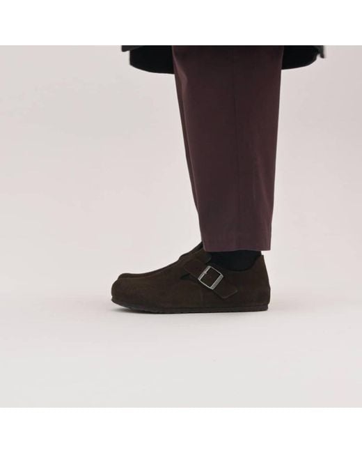 Birkenstock Brown London Suede Leather for men