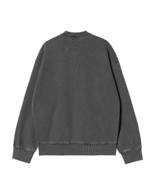 Carhartt Gray Wip Nelson Logo Patch Crewneck Sweatshirt for men