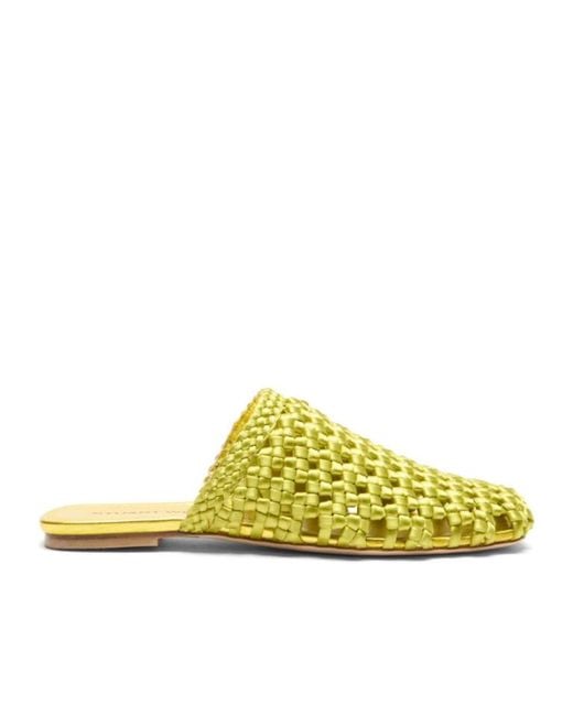 Stuart Weitzman Yellow Marina Mule