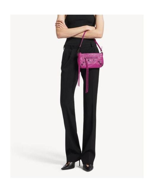 Balenciaga Pink Le City Zip Shoulder Bag
