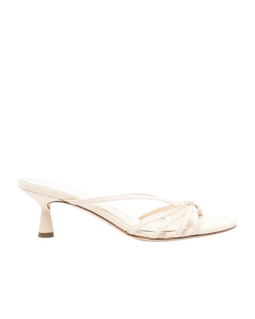 Aeyde Natural Abby Low Heel Mules