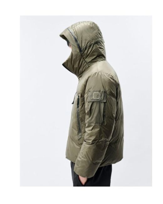 C P Company Green Metropolis Series Metroshield Hooded Down Jacket for men