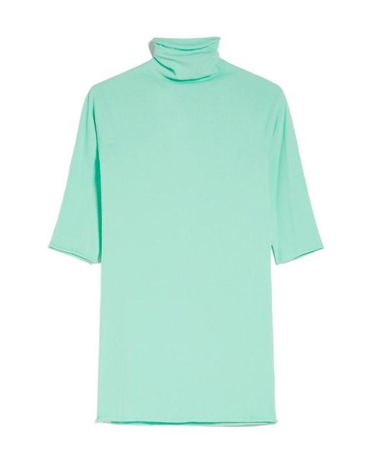Sportmax Green Three-Quarter Sleeve Knitwear