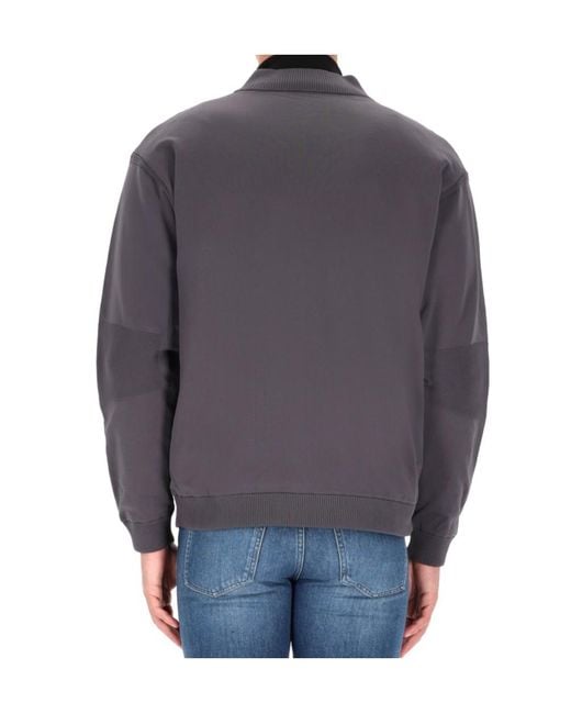Boss Gray Boss Zip-Up Reversible Jacket for men