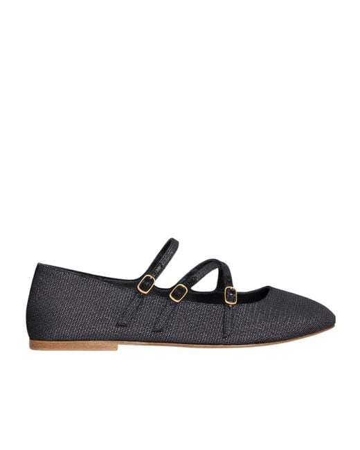 Céline Black Les Ballerines Criss-Cross Babies Ballerina