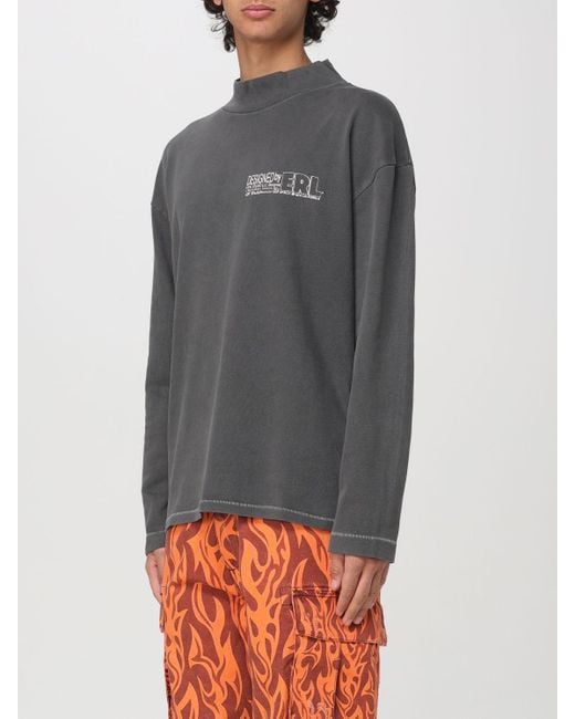 ERL Gray Long-Sleeved T-Shirt for men
