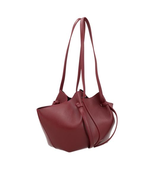 Yuzefi Purple Mochi Leather Shoulder Bag