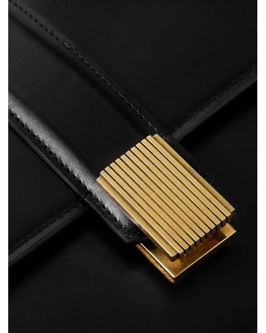 Khaite Black Blake Flap Shoulder Bag