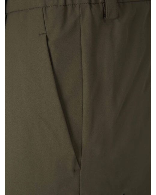 Herno Green Belt Loops Slacks for men