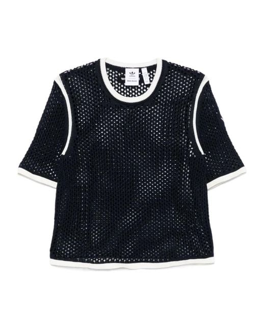 Adidas by Wales Bonner Blue Adidas Originals X Wales Bonner Knit T-Shirt for men
