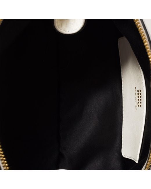 Miu Miu Metallic Caprice Leather Clutch