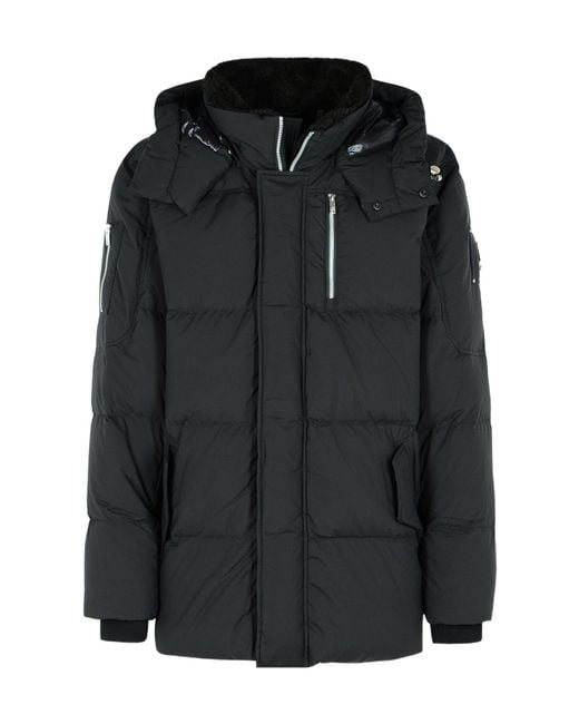 Moose Knuckles Black Everest 3Q Down Jacket for men