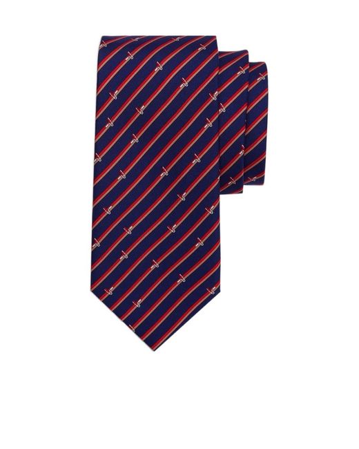 Ferragamo Purple Striped Tie for men