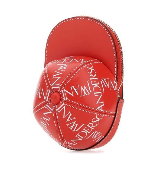 J.W. Anderson Red Jw Anderson Nano Zipped Cap Bag