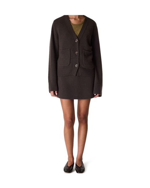 Lisa Yang Black V-Neck Cashmere Cardigan