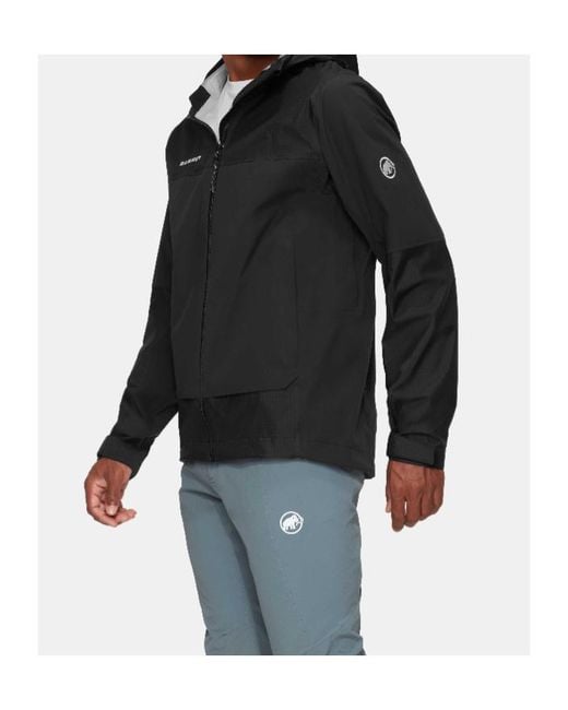 Mammut Black Ducan Guide Hs Hooded Jacket for men