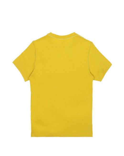 EA7 Yellow Logo Printed T-Shirt for men