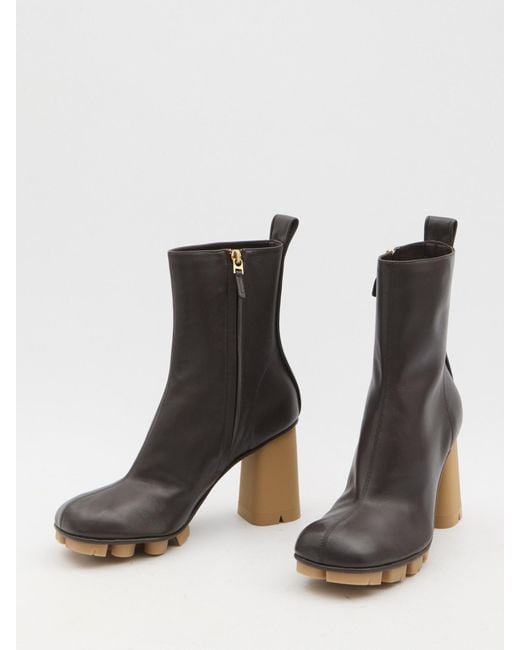 Bottega Veneta Black Shore Ankle Boots